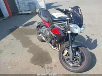  Salvage Triumph Motorcycle Street Triple