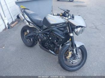  Salvage Triumph Motorcycle Street Triple