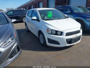  Salvage Chevrolet Sonic