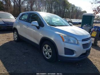  Salvage Chevrolet Trax