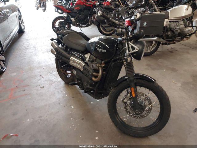  Salvage Triumph Motorcycle Scrambler