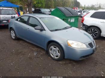  Salvage Pontiac G6