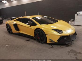  Salvage Lamborghini Aventador