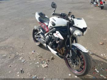  Salvage Triumph Motorcycle Street Triple