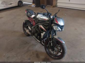  Salvage Triumph Motorcycle Street Triple
