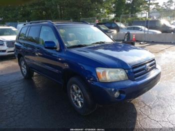  Salvage Toyota Highlander
