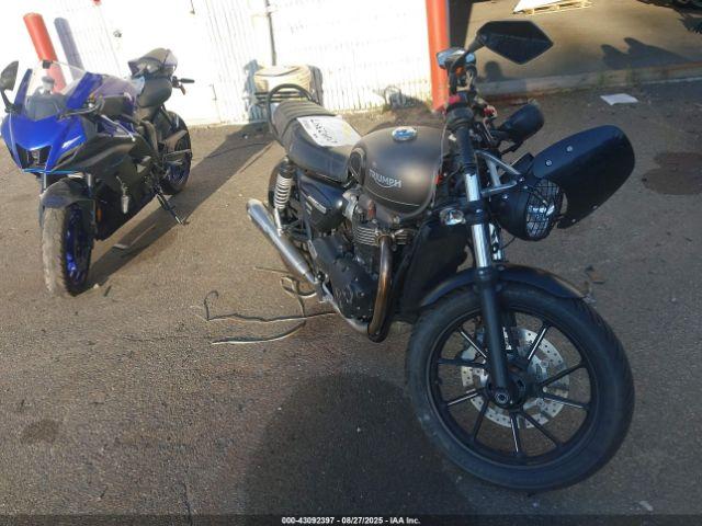  Salvage Triumph Motorcycle Street Twin