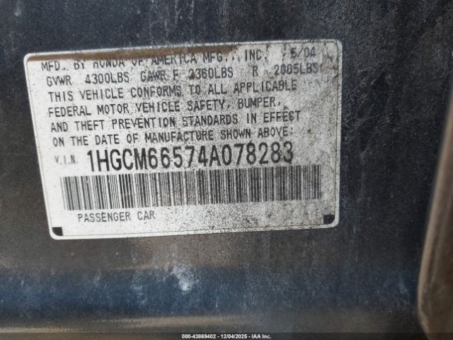 Honda Accord 3.0 Ex Image 4