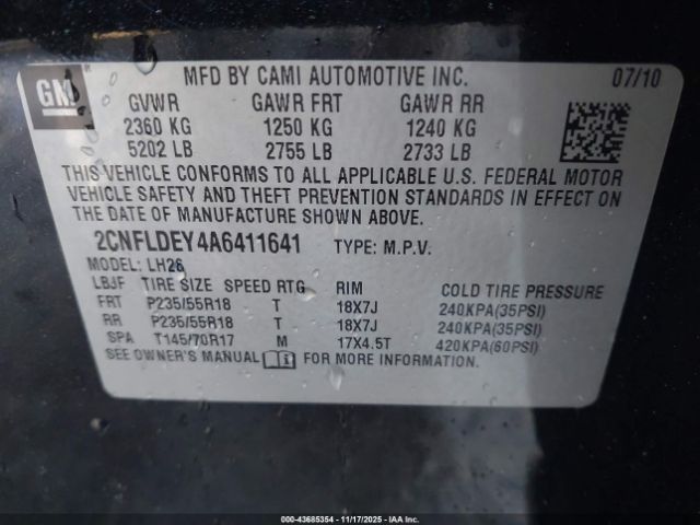 Chevrolet Equinox Lt Image 12