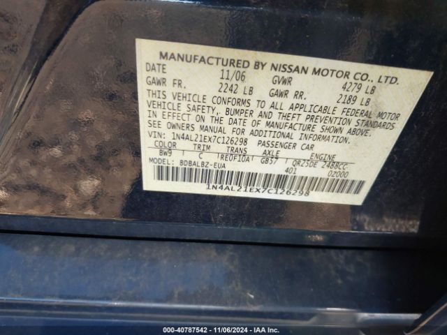 Nissan Altima 2.5 S Image 11