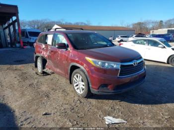  Salvage Toyota Highlander