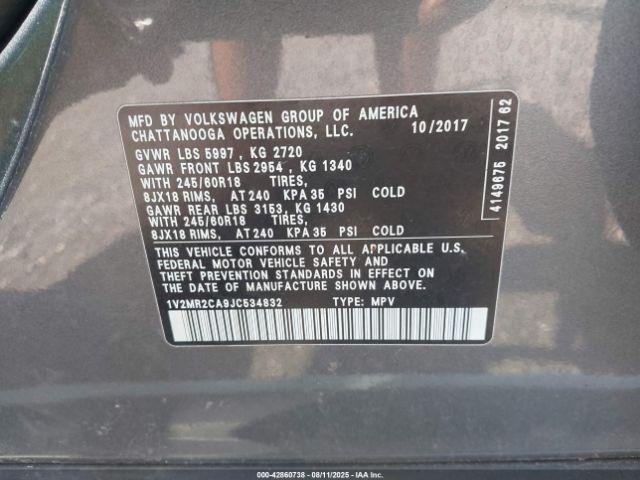 Volkswagen Atlas 3.6l V6 Sel Image 12