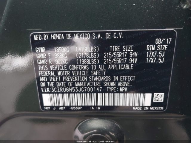 Honda HR-V Ex Image 9