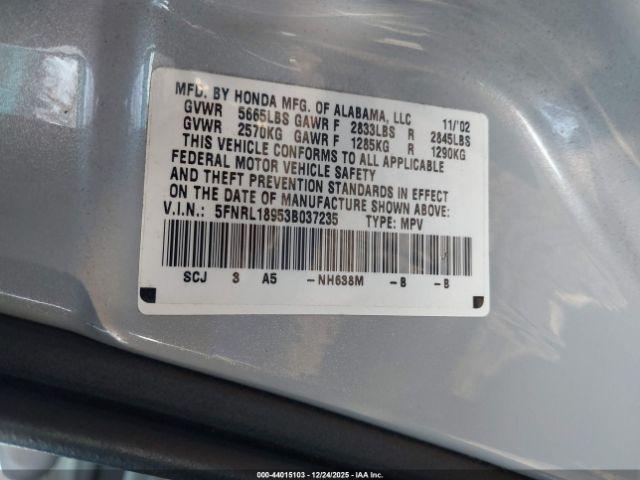 Honda Odyssey Ex-l Image 10