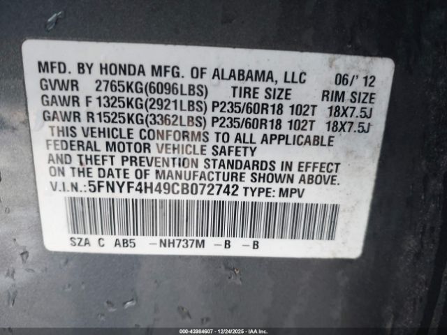 Honda Pilot Ex Image 2