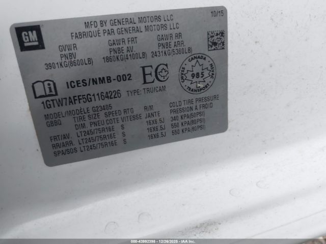 GMC Savana Work Van Image 2