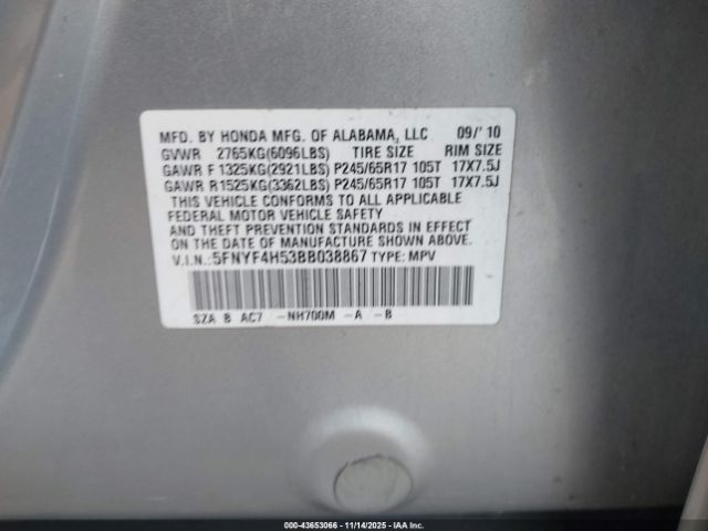 Honda Pilot Ex-l Image 3