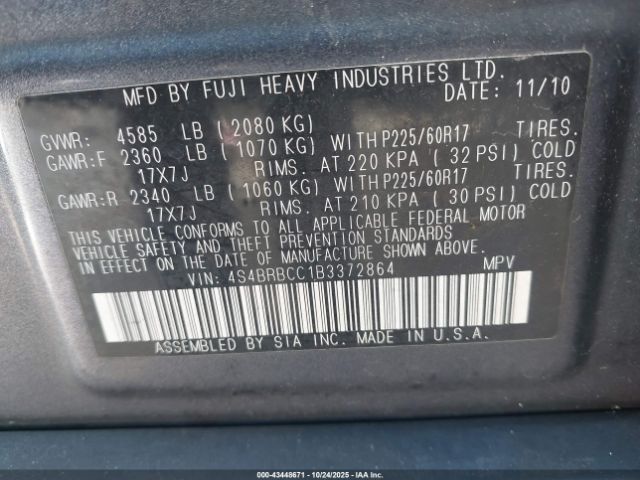 Subaru Outback 2.5i Premium Image 14