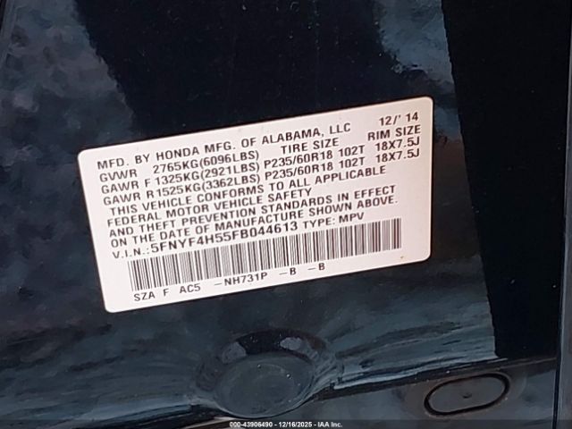 Honda Pilot Ex-l Image 2