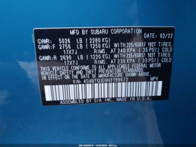 Subaru Outback Wilderness Image 10