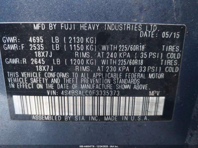 Subaru Outback 2.5i Limited Image 6