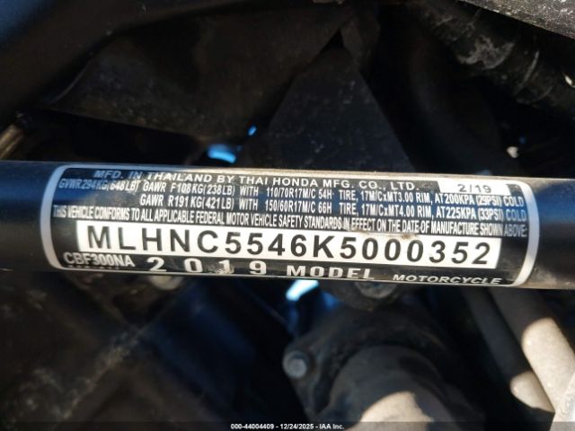 Honda Cbf300 Na Image 10