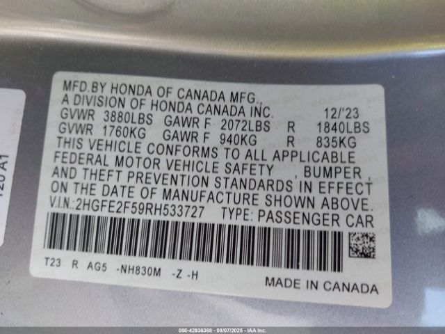 Honda Civic Sport Image 11