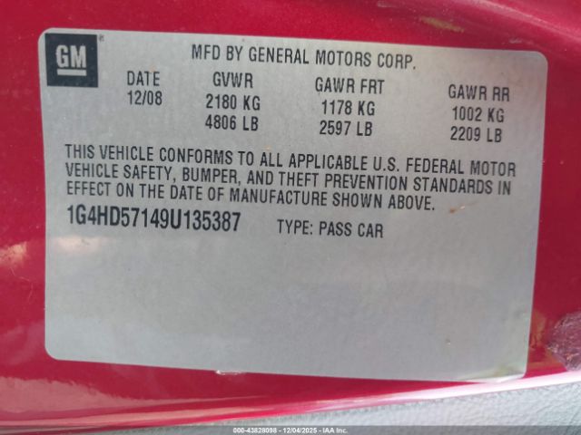 Buick Lucerne Cxl Image 3