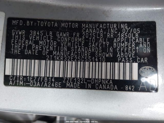 Toyota Matrix Xr Image 2