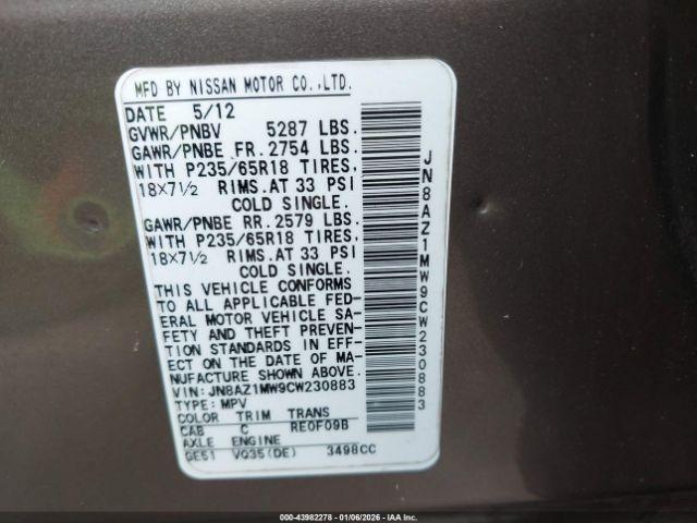 Nissan Murano Sl Image 9