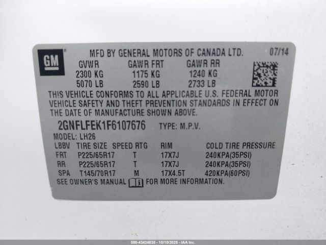 Chevrolet Equinox 1lt Image 8