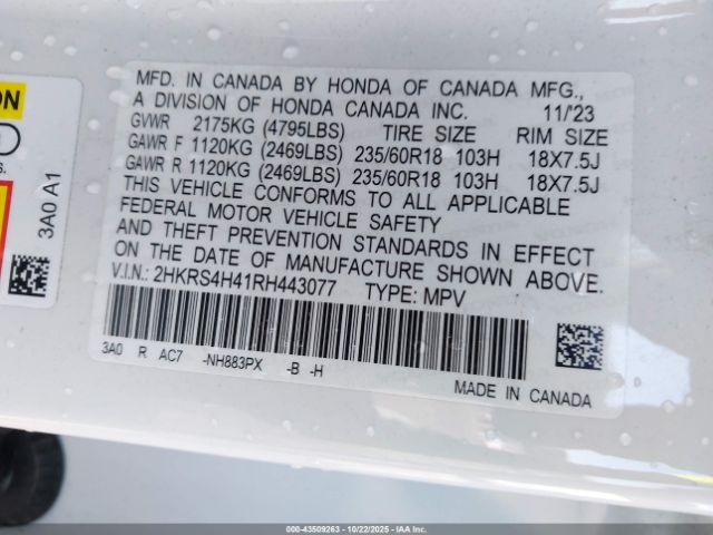 Honda CR-V Ex Awd Image 8