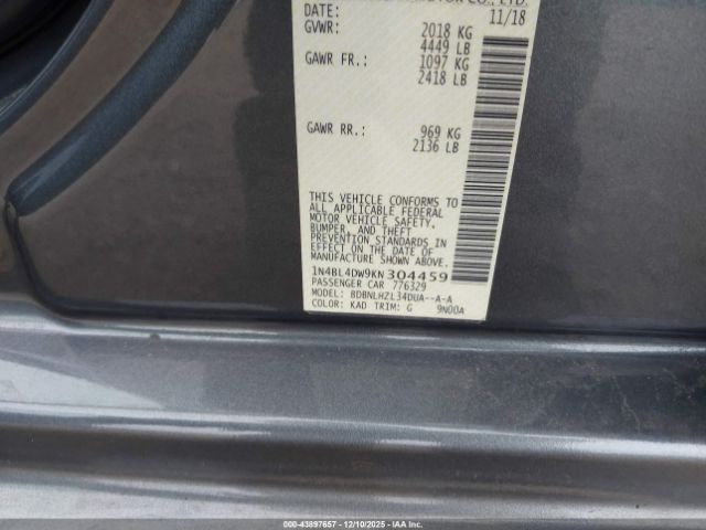 Nissan Altima 2.5 Sv Image 8