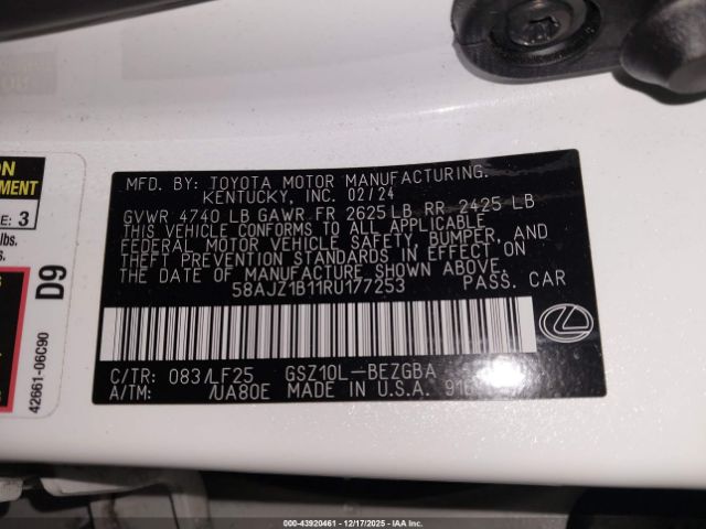 Lexus Es F Sport Handling Image 8