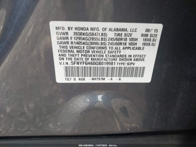 Honda Pilot Ex-l Image 12