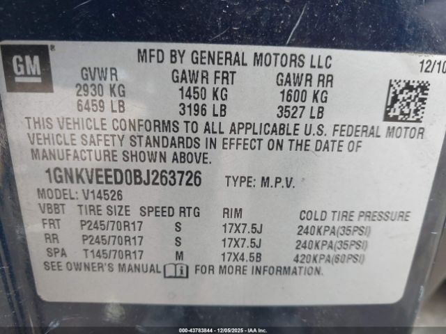 Chevrolet Traverse Lt Image 6