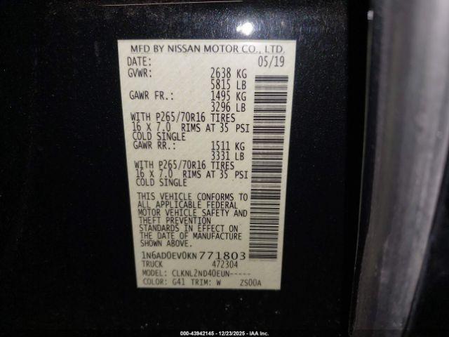 Nissan Frontier Sv Image 9