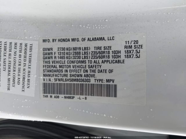 Honda Odyssey Ex Image 7