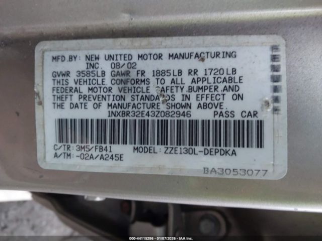 Toyota Corolla Ce Image 2